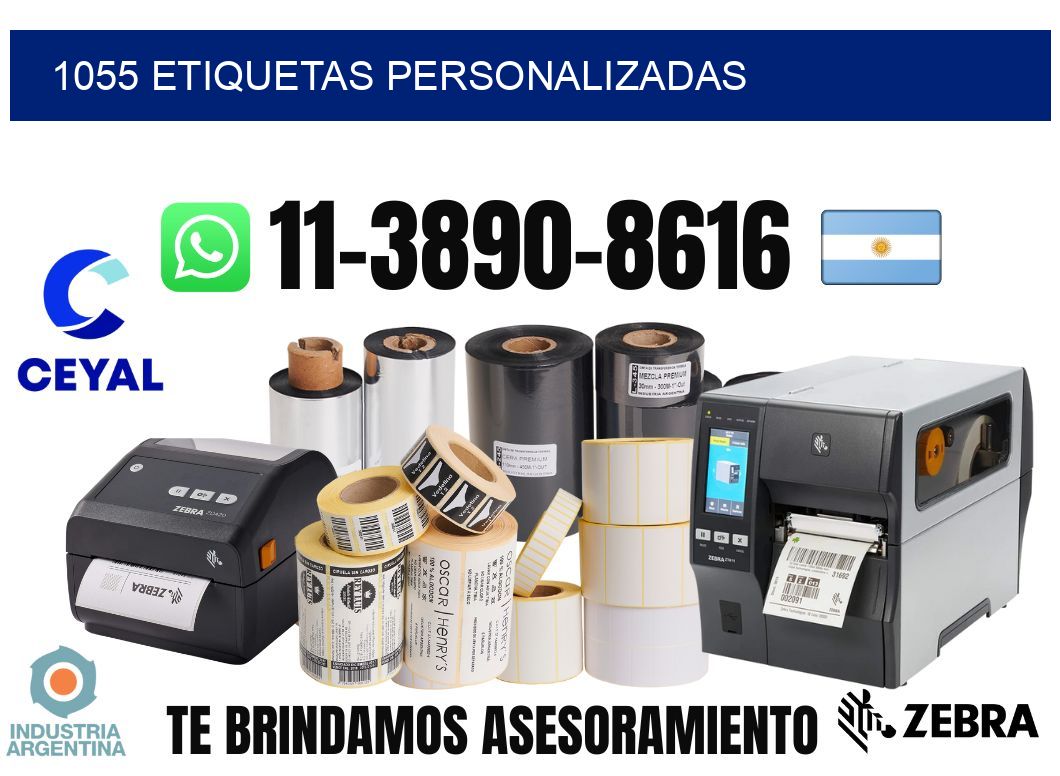 1055 etiquetas personalizadas