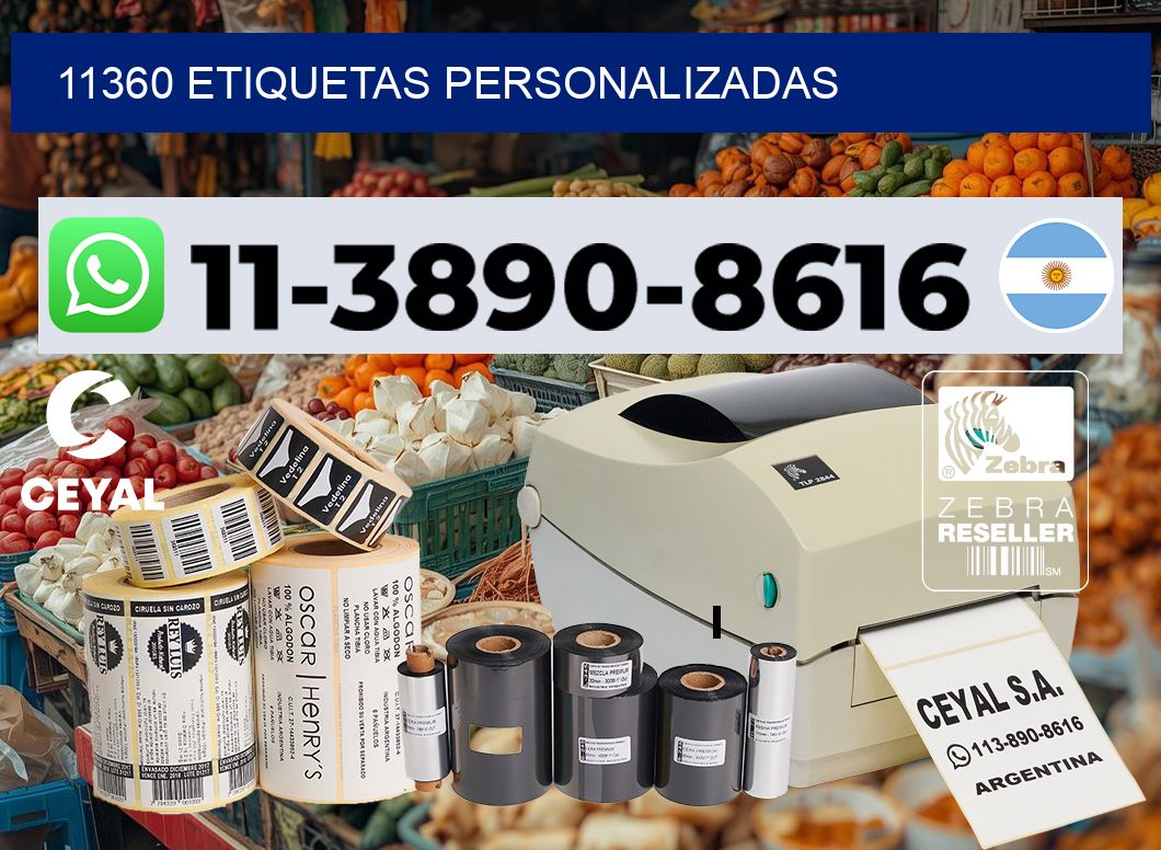 11360 etiquetas personalizadas