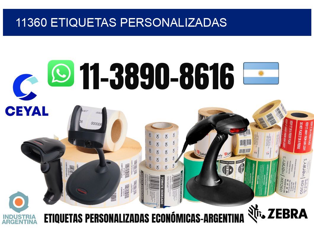 11360 etiquetas personalizadas