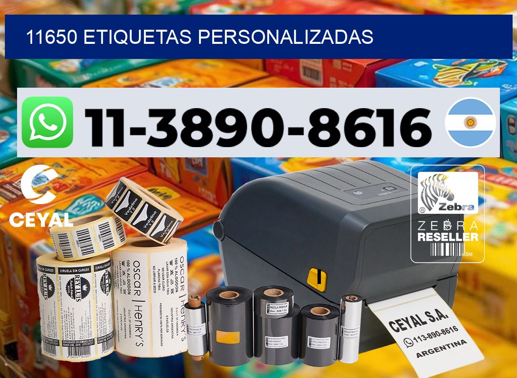11650 etiquetas personalizadas