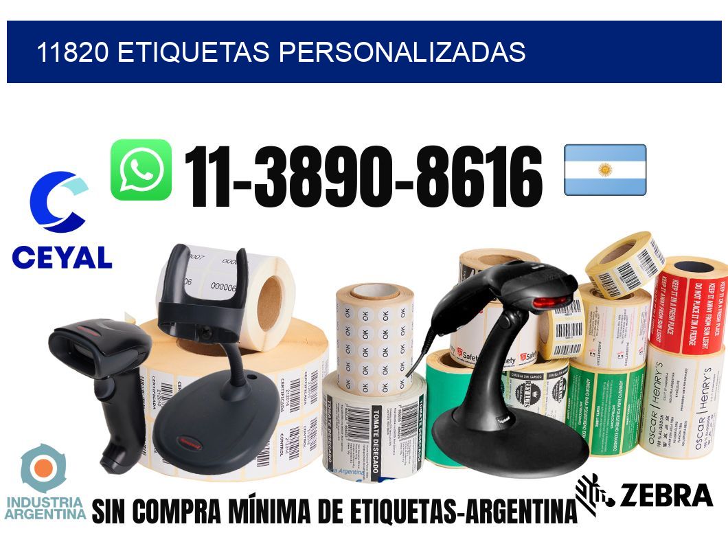 11820 etiquetas personalizadas