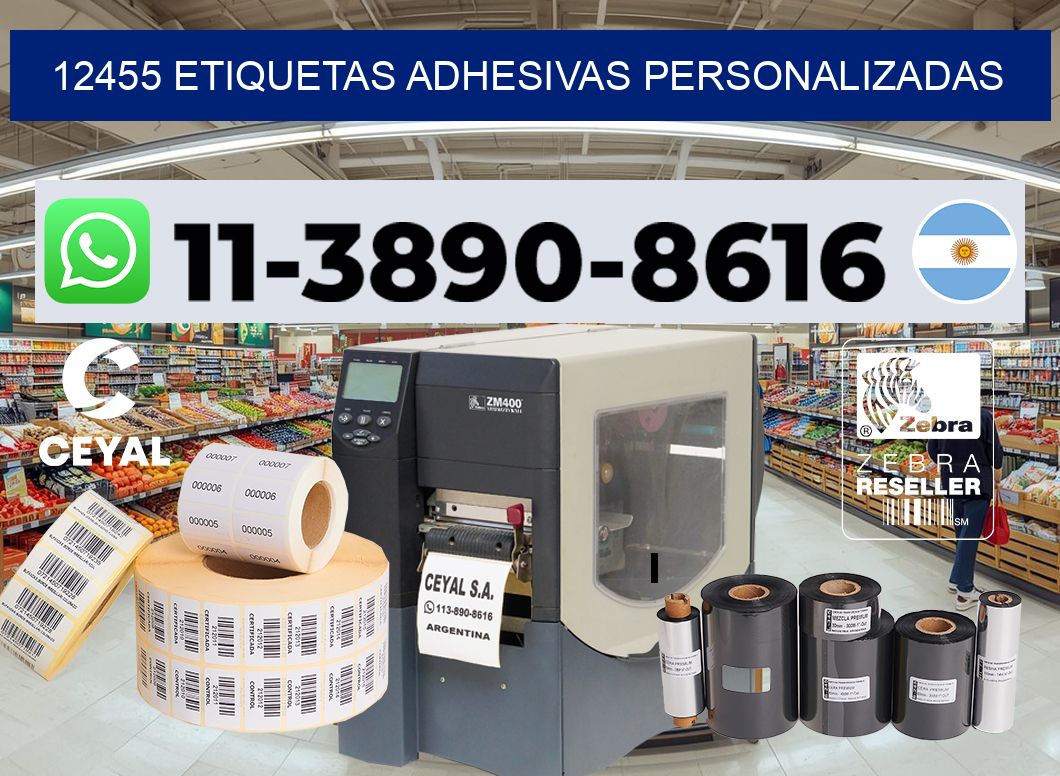 12455 Etiquetas adhesivas personalizadas