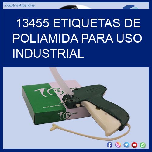 13455 Etiquetas de poliamida para uso industrial