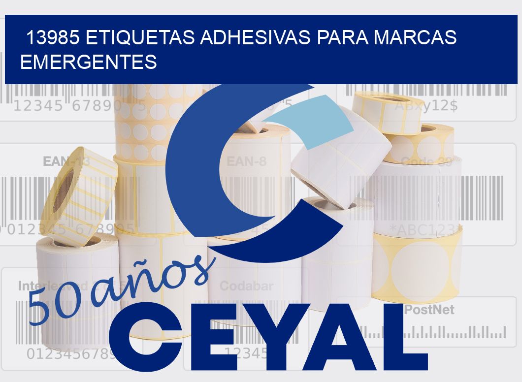 13985 Etiquetas adhesivas para marcas emergentes