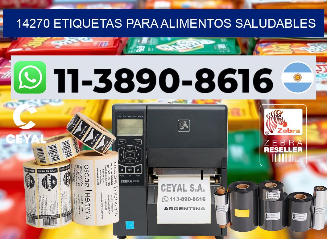 14270 Etiquetas para alimentos saludables