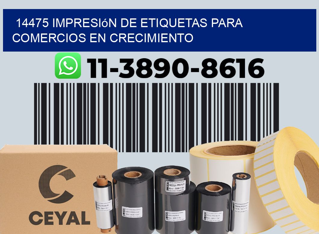 14475 Impresión de etiquetas para comercios en crecimiento