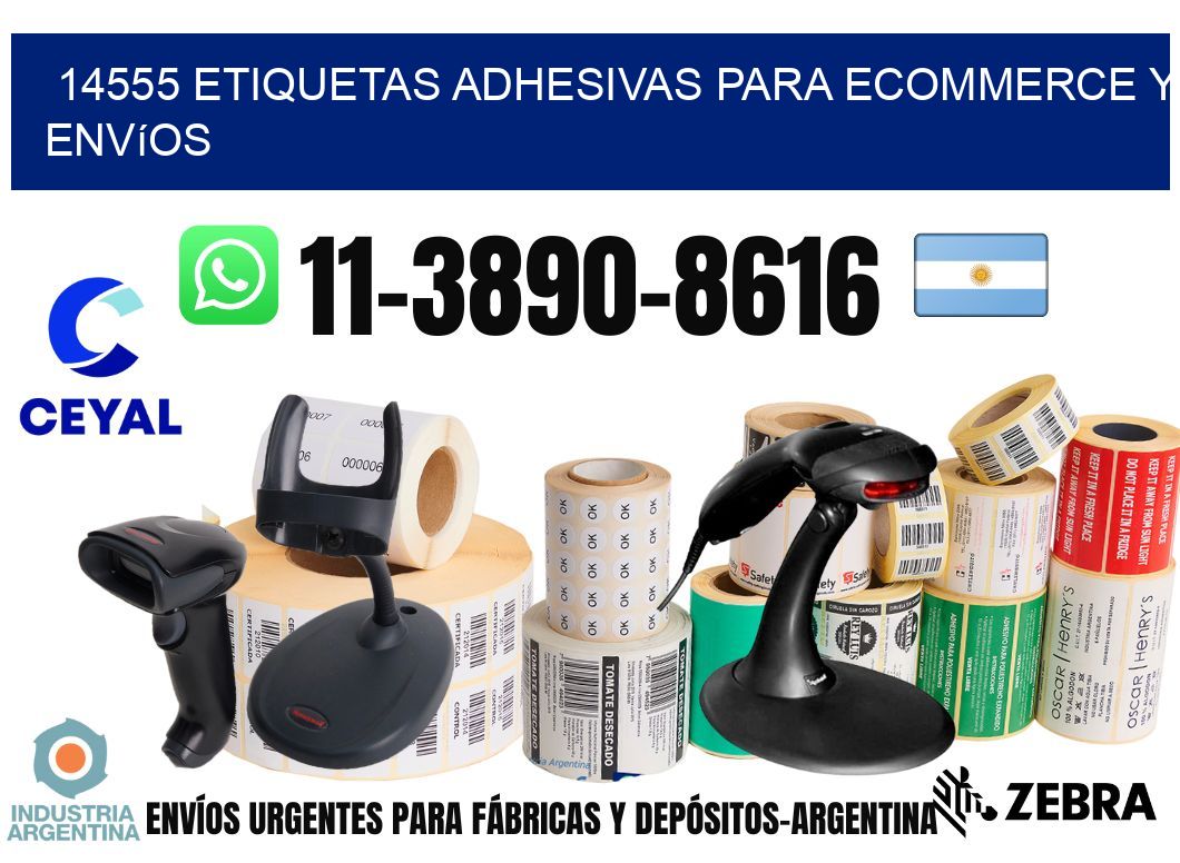 14555 Etiquetas adhesivas para ecommerce y envíos