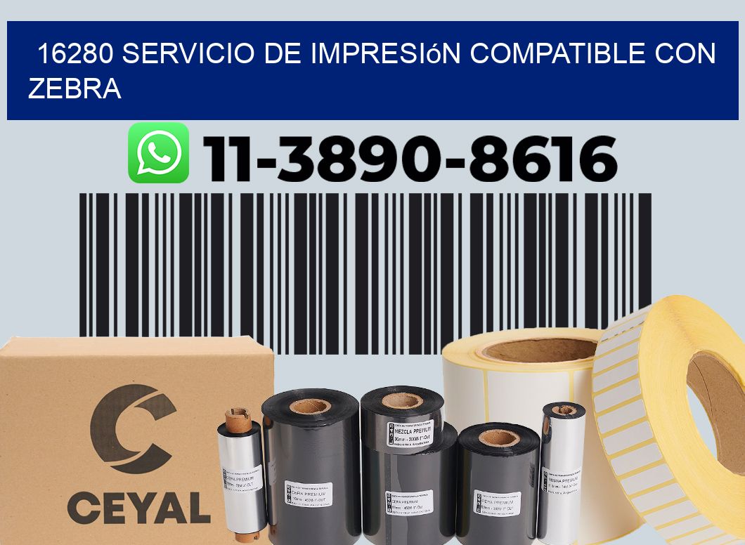 16280 Servicio de impresión compatible con Zebra