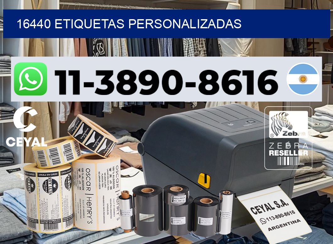 16440 etiquetas personalizadas