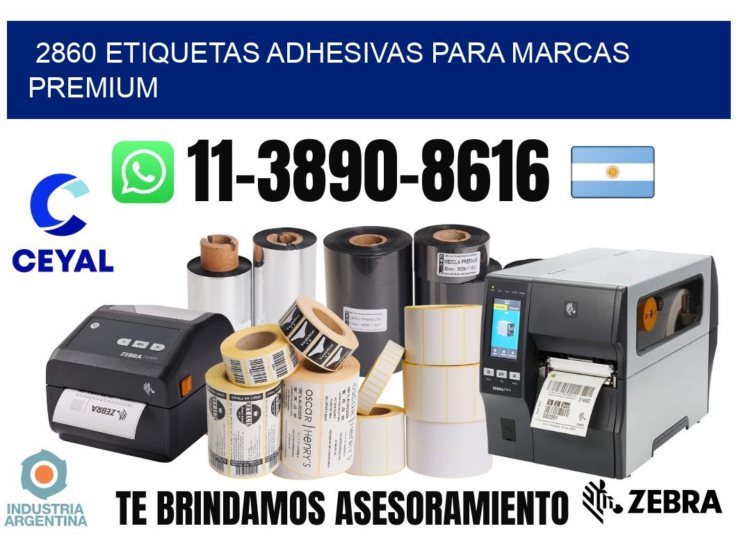 2860 Etiquetas adhesivas para marcas premium