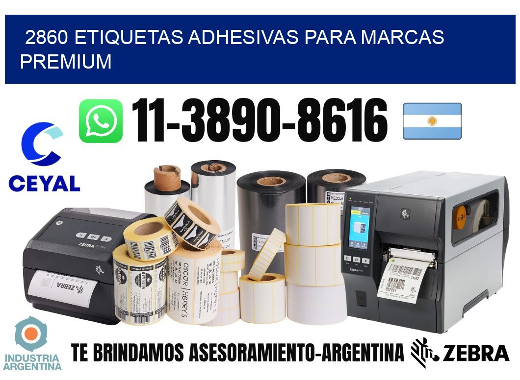 2860 Etiquetas adhesivas para marcas premium