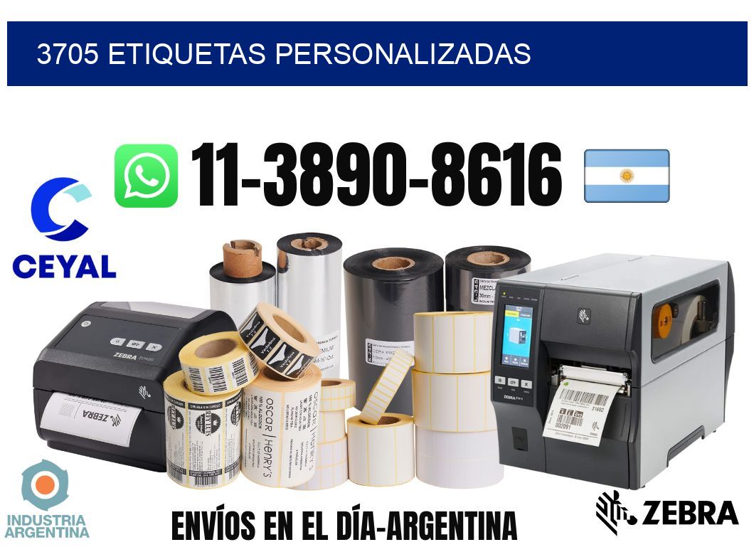 3705 etiquetas personalizadas