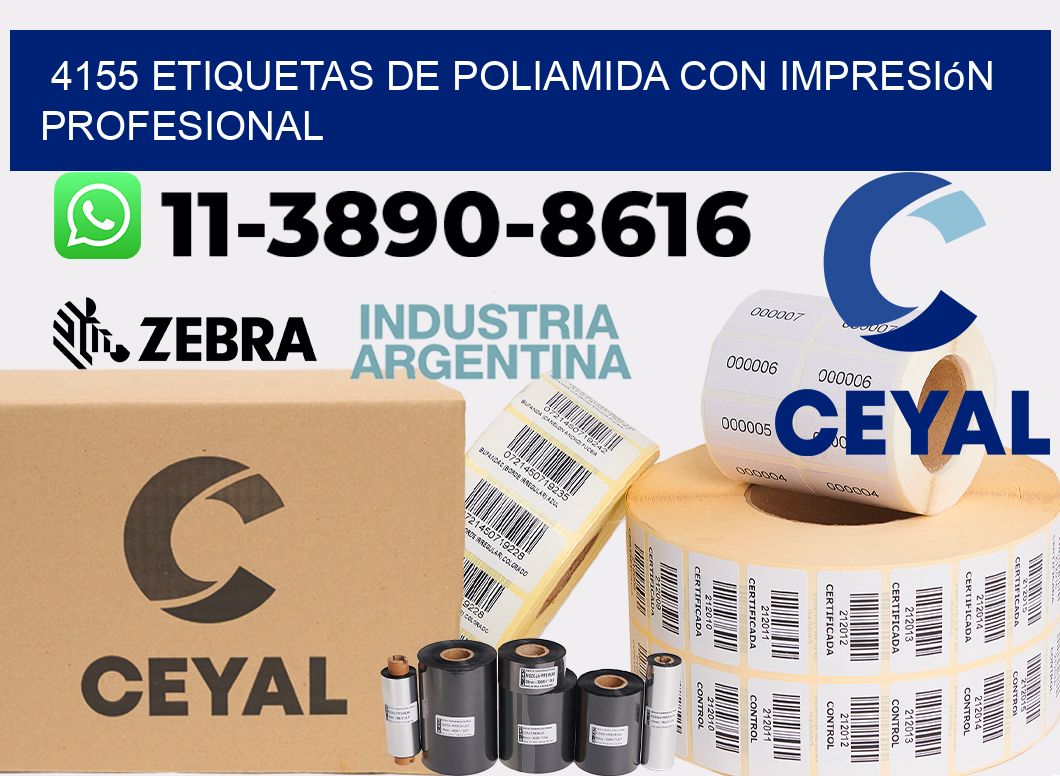 4155 Etiquetas de poliamida con impresión profesional