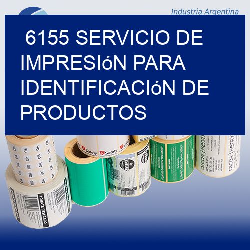 6155 Servicio de impresión para identificación de productos
