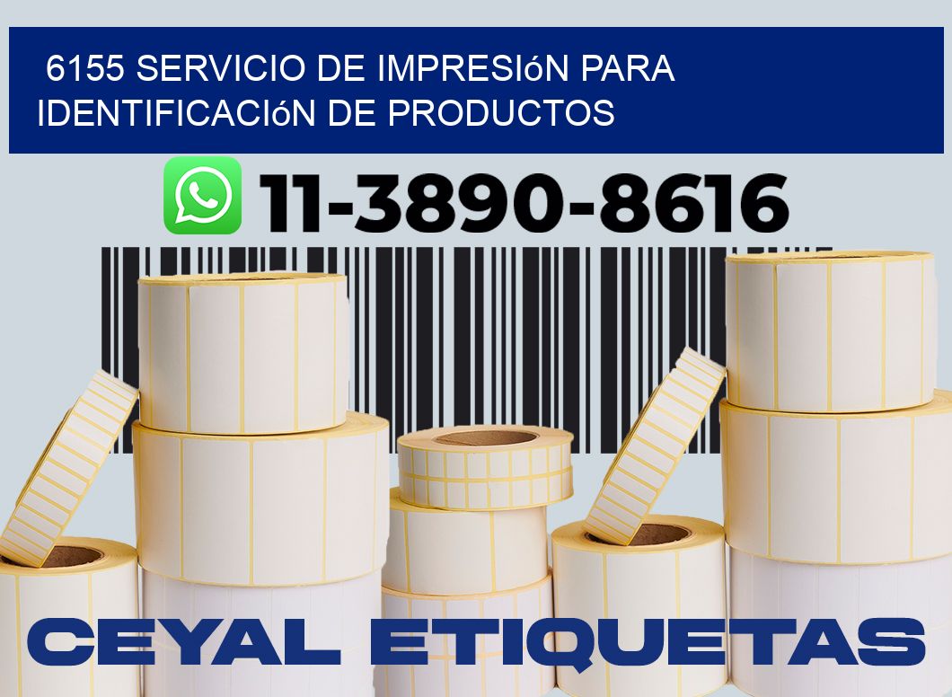 6155 Servicio de impresión para identificación de productos