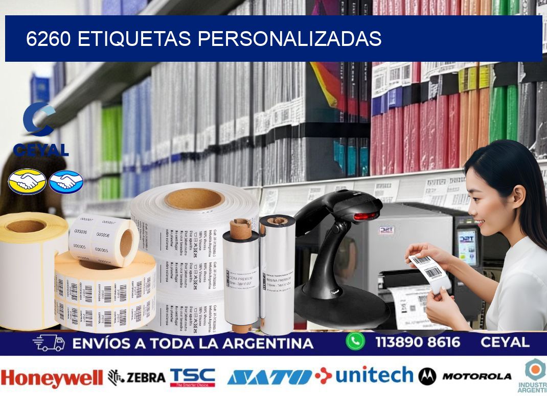 6260 etiquetas personalizadas