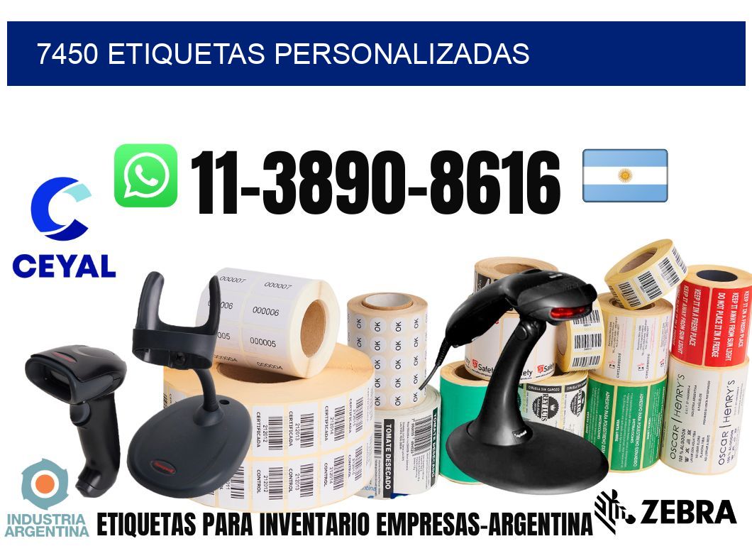 7450 etiquetas personalizadas