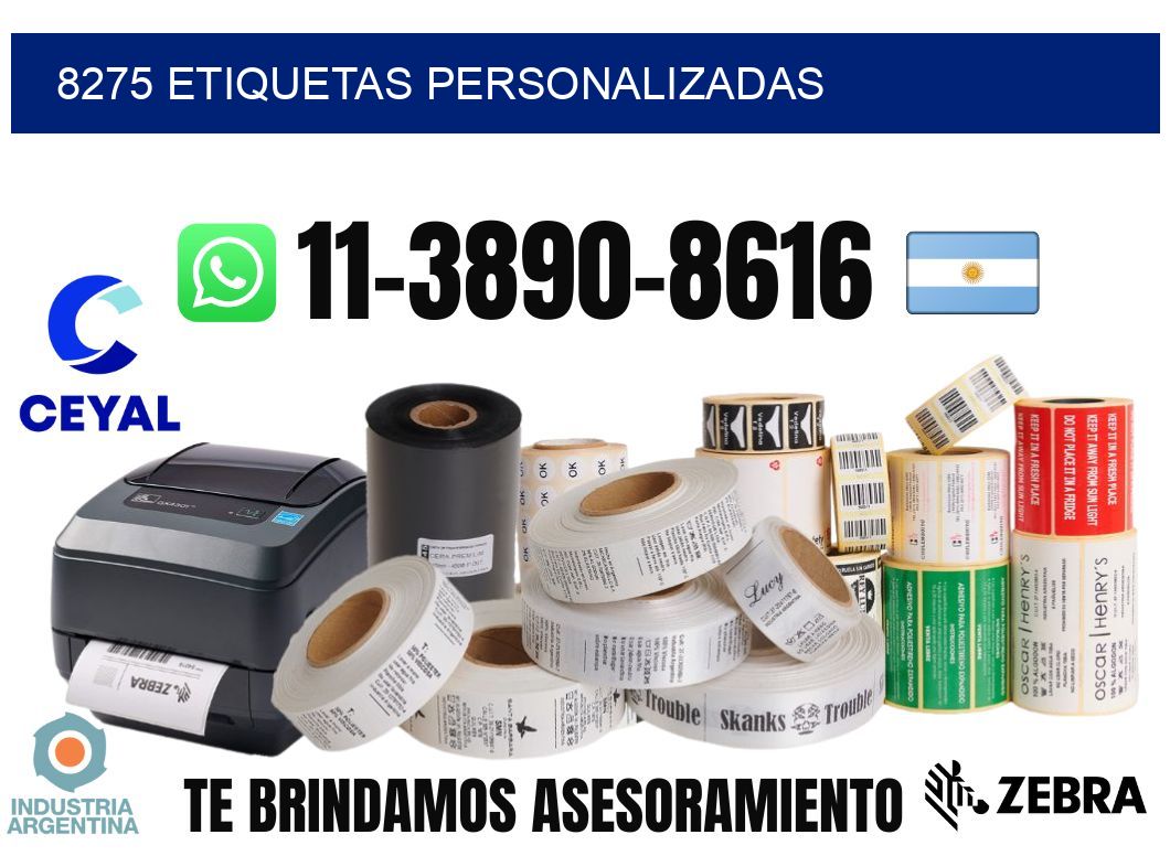 8275 etiquetas personalizadas