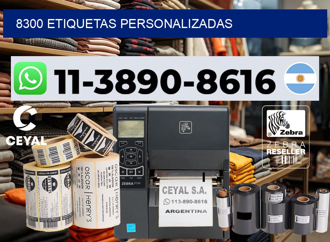 8300 etiquetas personalizadas