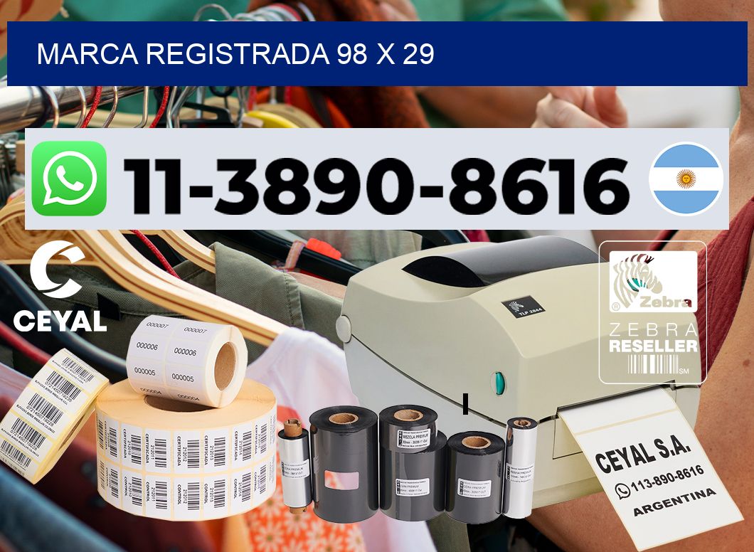 Marca registrada 98 x 29