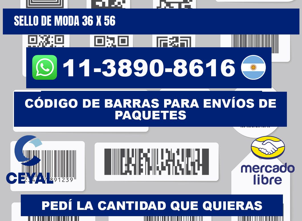 Sello de moda 36 x 56