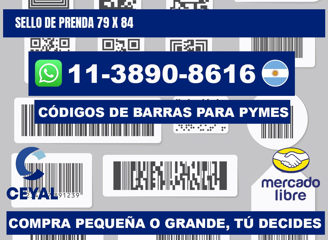 Sello de prenda 79 x 84