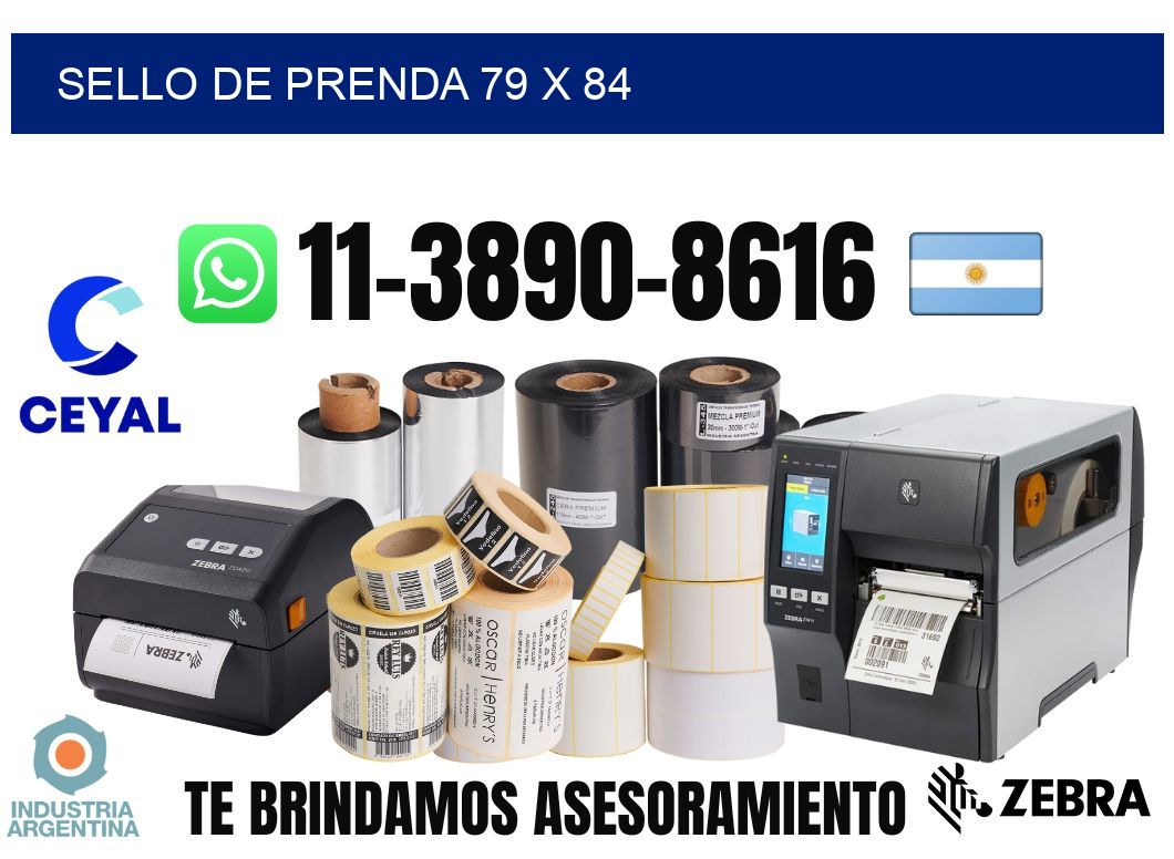 Sello de prenda 79 x 84