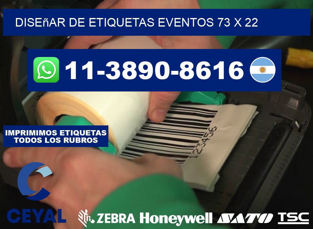 diseñar de etiquetas eventos 73 x 22