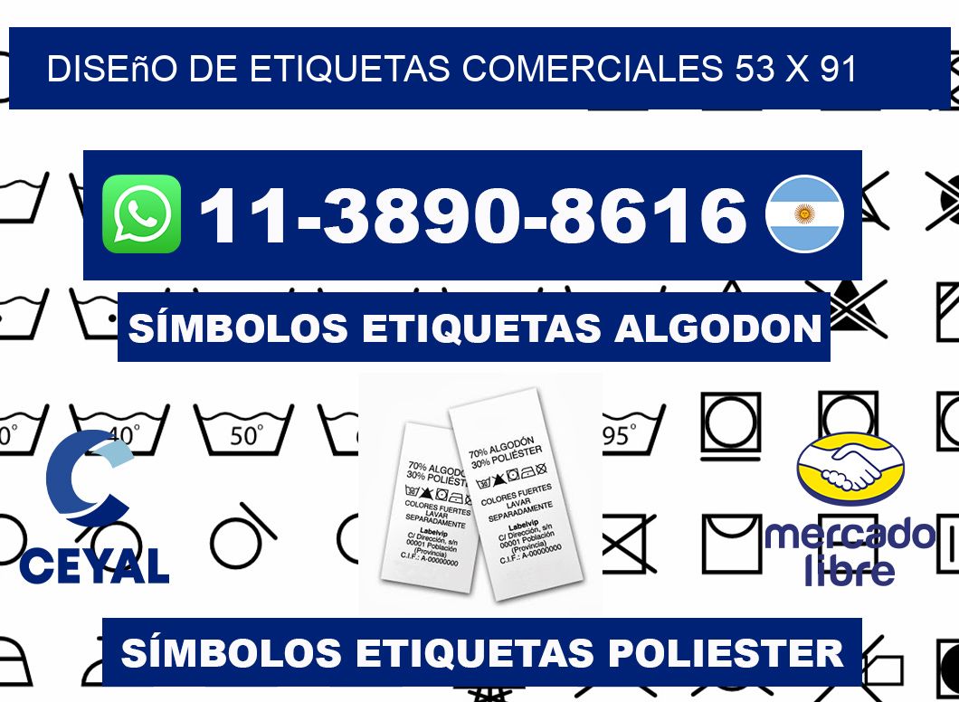 diseño de etiquetas comerciales 53 x 91