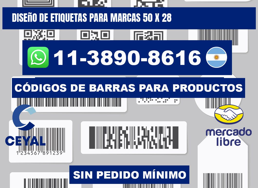 diseño de etiquetas para marcas 50 x 28