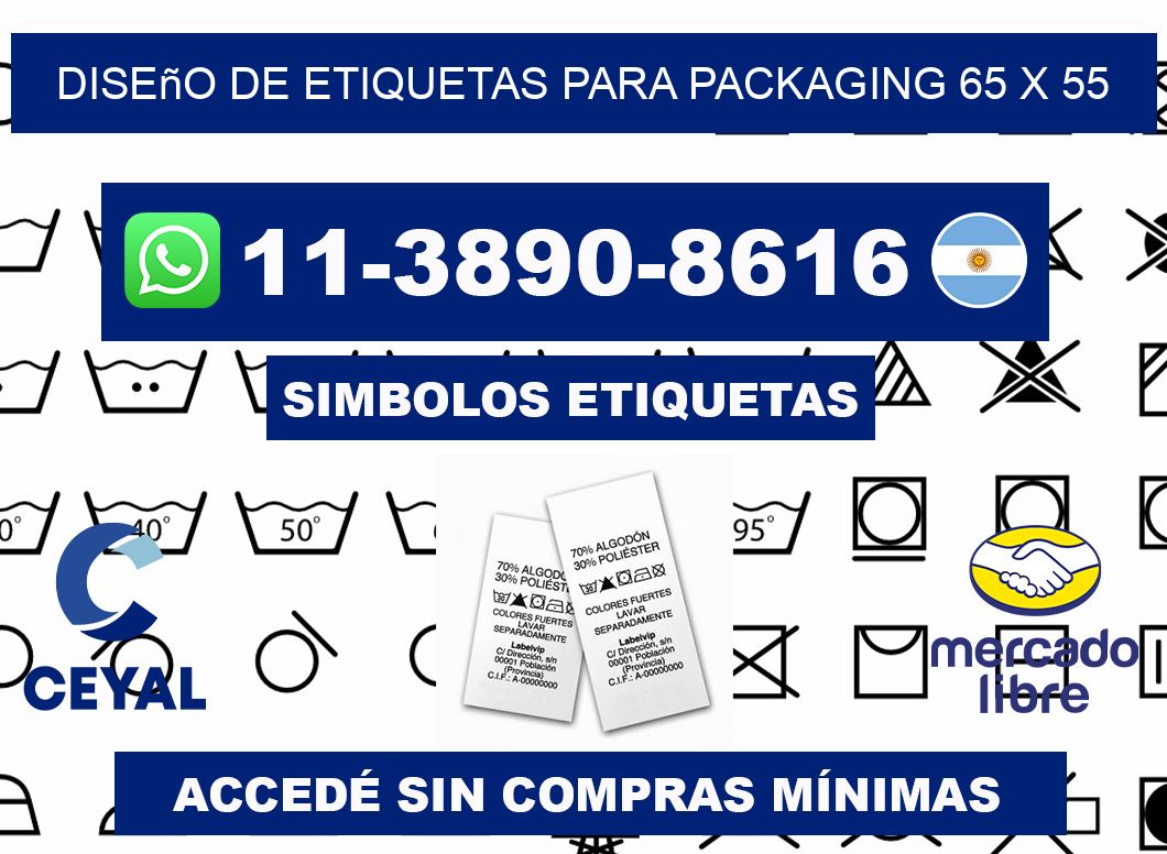 diseño de etiquetas para packaging 65 x 55