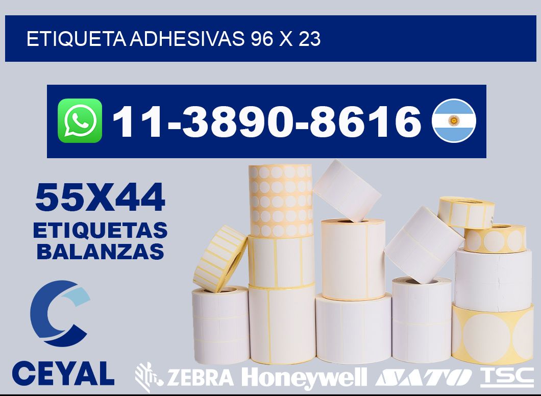 etiqueta adhesivas 96 x 23