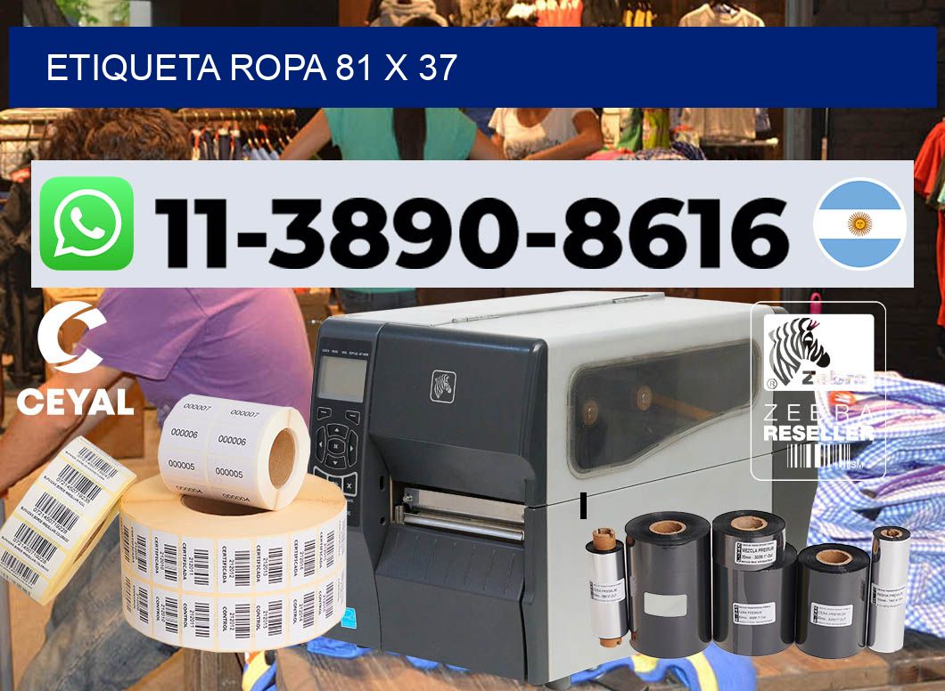 etiqueta ropa 81 x 37