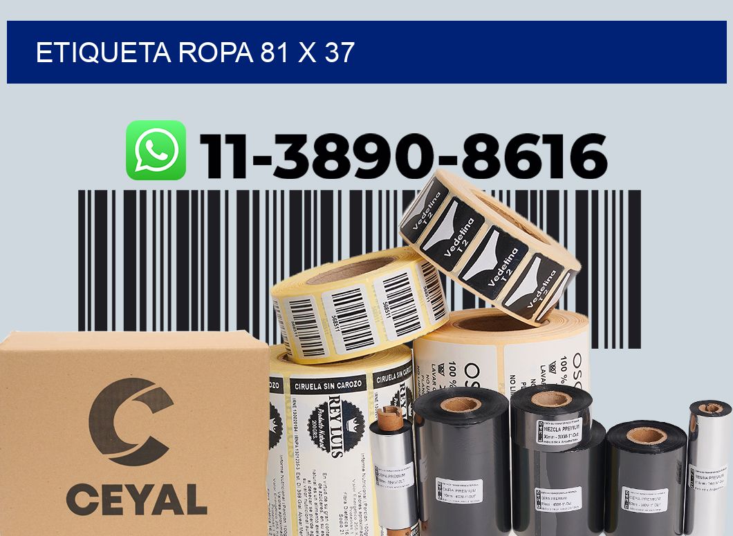 etiqueta ropa 81 x 37