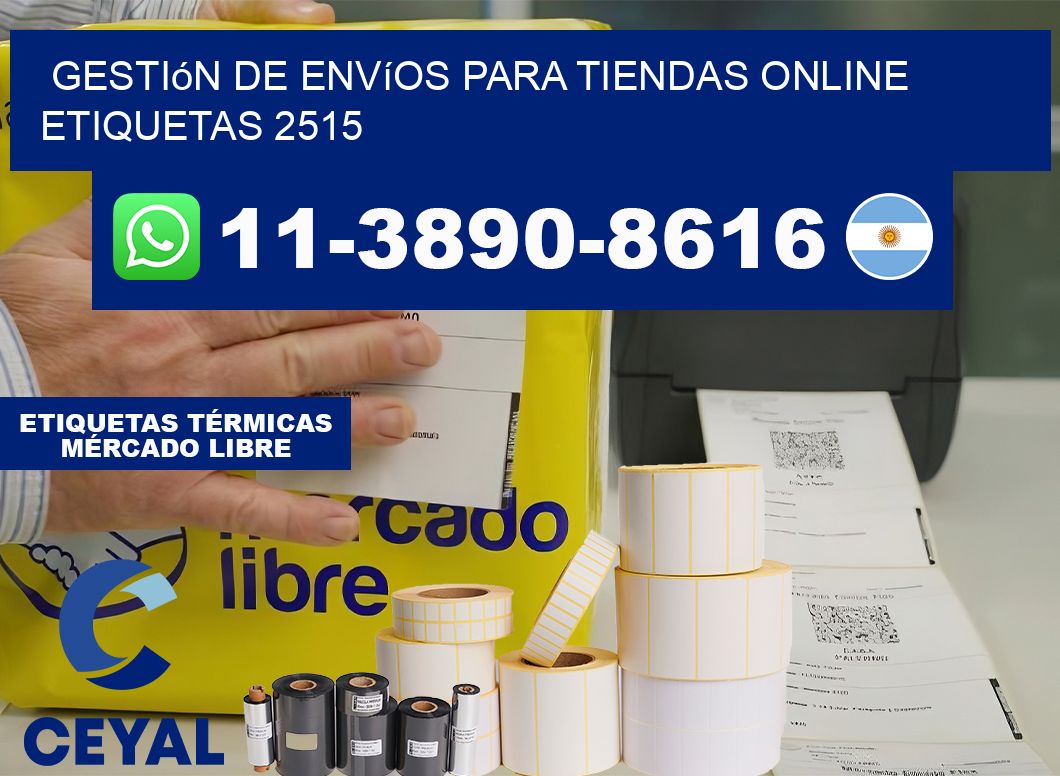 Gestión de envíos para tiendas online  etiquetas 2515