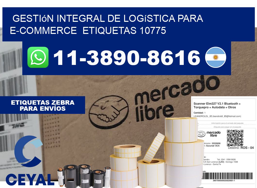 Gestión integral de logística para e-commerce  etiquetas 10775