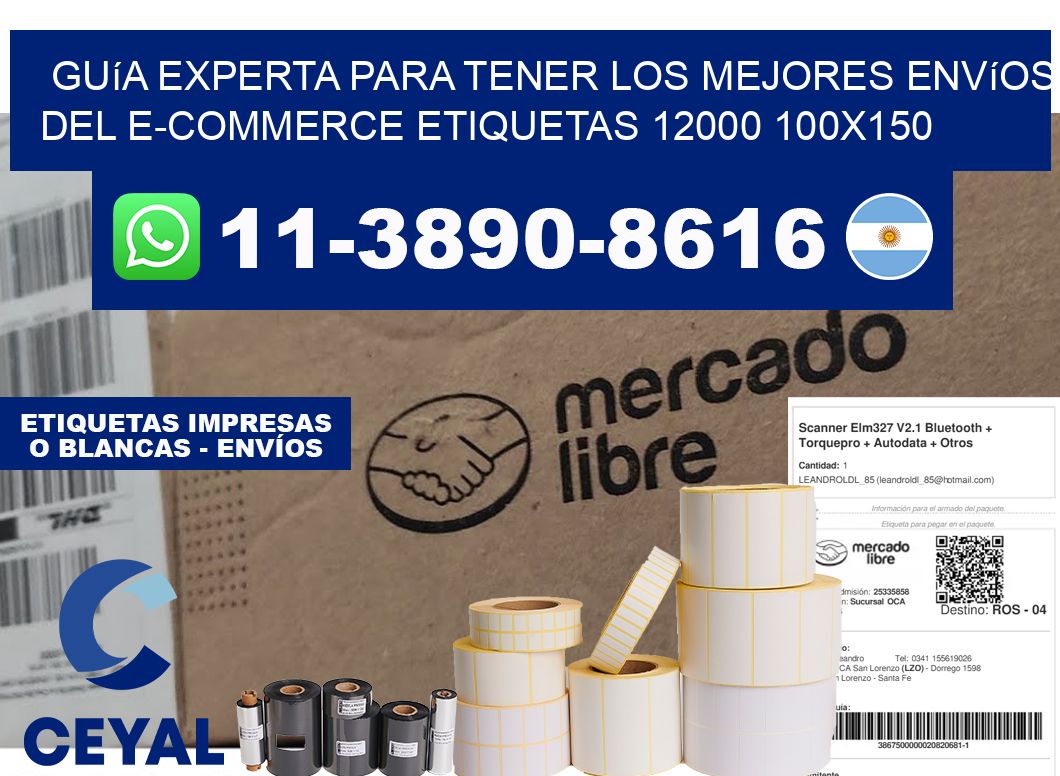 Guía experta para tener los mejores envíos del e-commerce etiquetas 12000 100x150