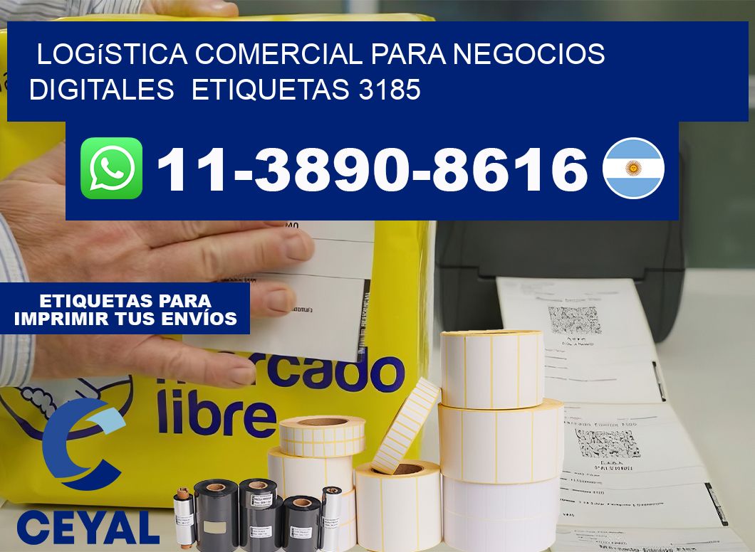 Logística comercial para negocios digitales  etiquetas 3185