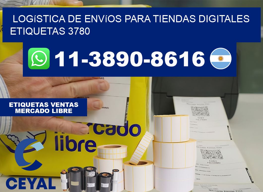 Logística de envíos para tiendas digitales  etiquetas 3780