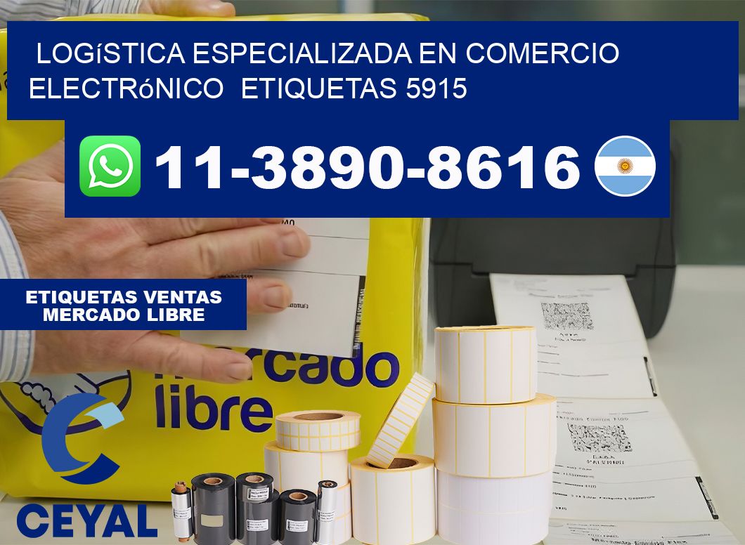 Logística especializada en comercio electrónico  etiquetas 5915