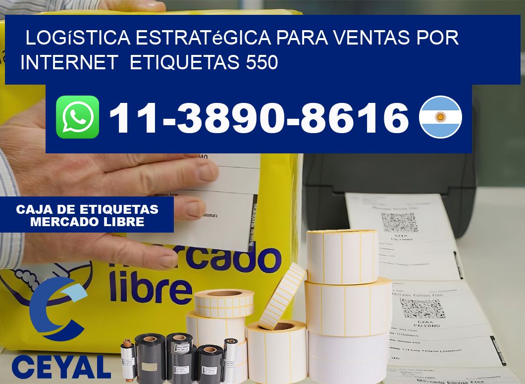 Logística estratégica para ventas por internet  etiquetas 550