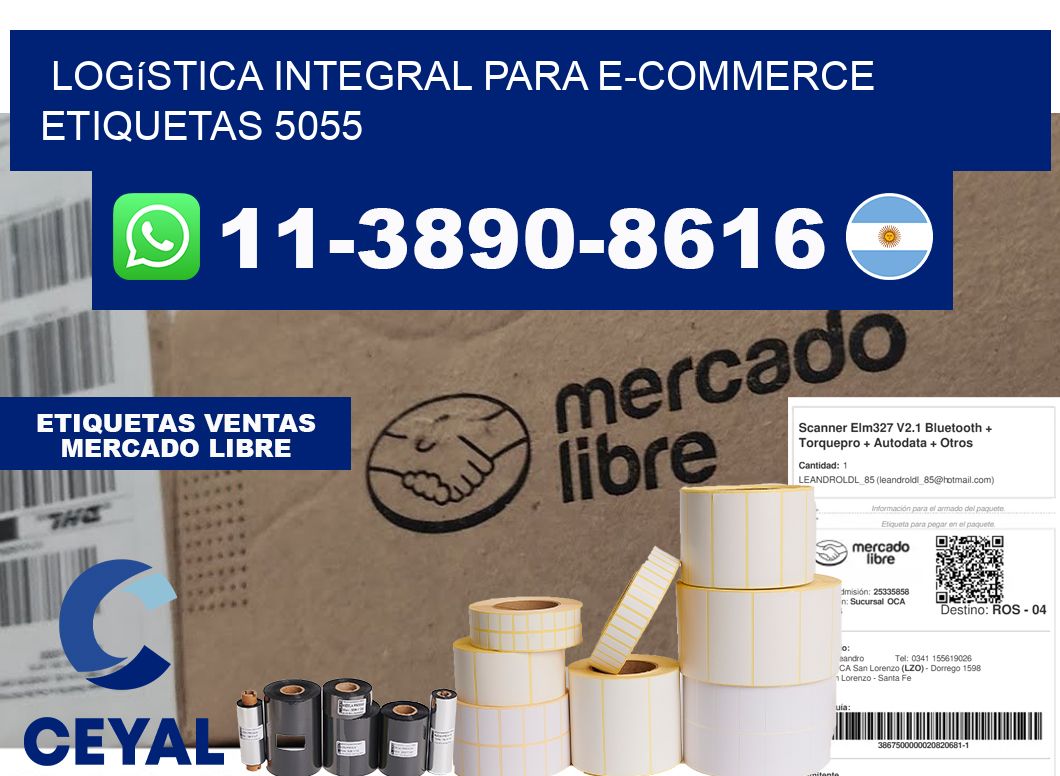 Logística integral para e-commerce  etiquetas 5055