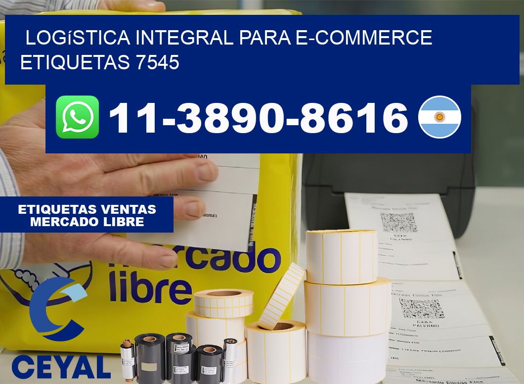 Logística integral para e-commerce  etiquetas 7545