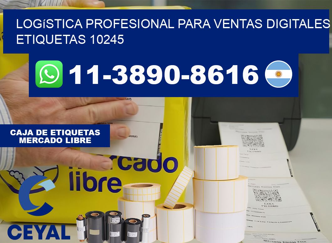 Logística profesional para ventas digitales  etiquetas 10245