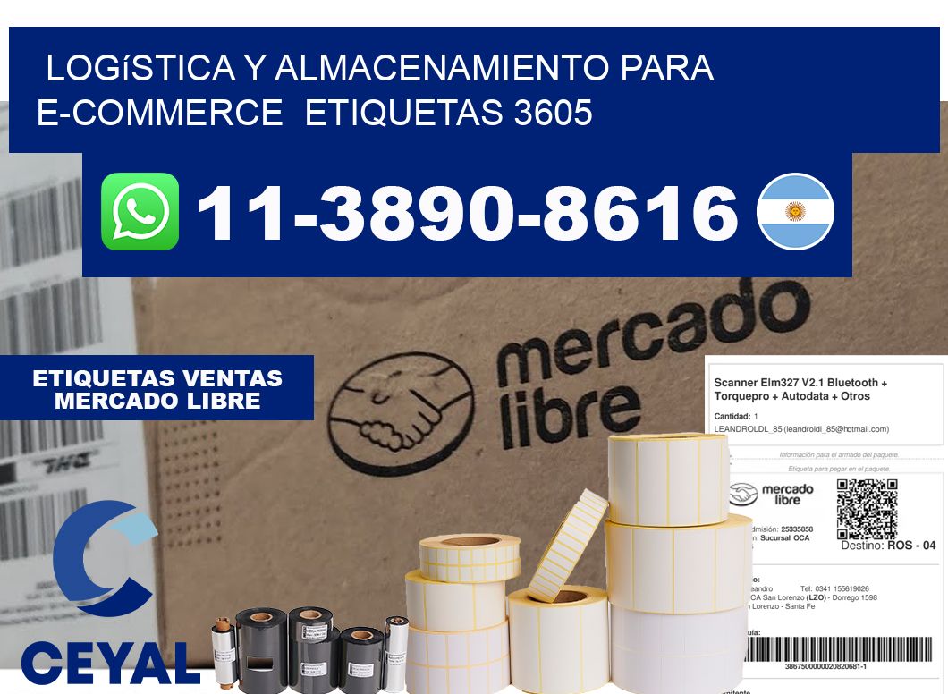 Logística y almacenamiento para e-commerce  etiquetas 3605