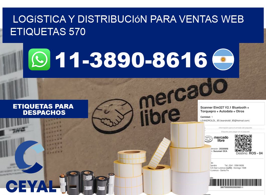 Logística y distribución para ventas web  etiquetas 570