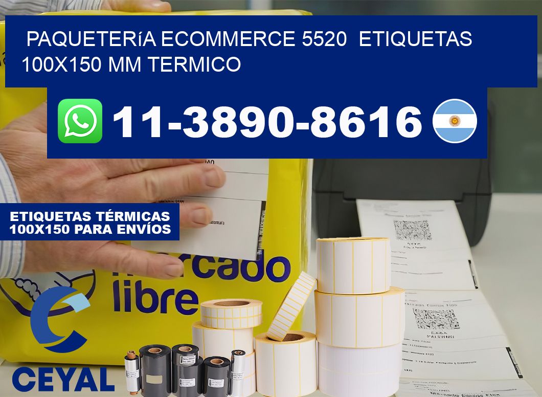 Paquetería eCommerce 5520  etiquetas 100×150 mm termico