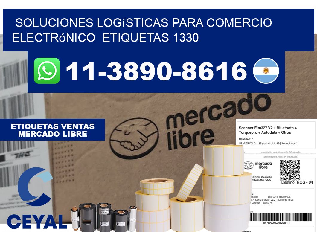 Soluciones logísticas para comercio electrónico  etiquetas 1330