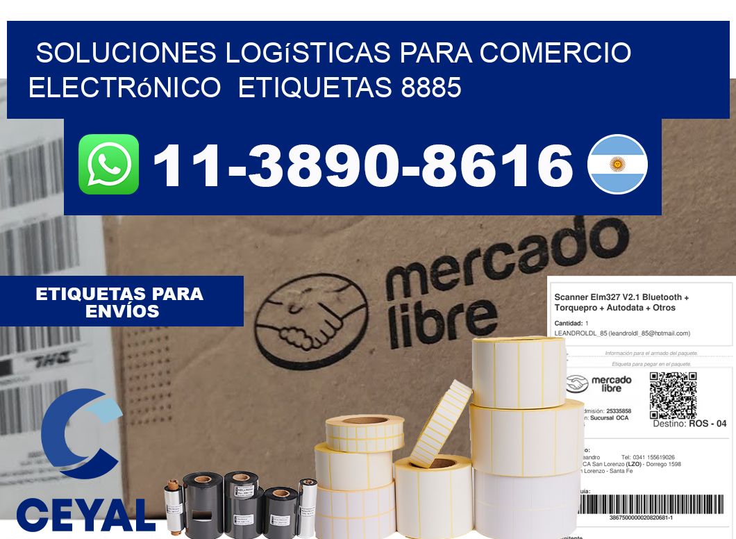 Soluciones logísticas para comercio electrónico  etiquetas 8885