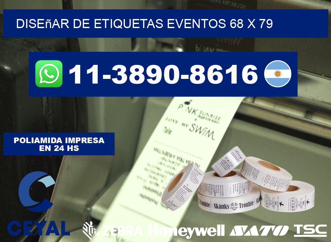 diseñar de etiquetas eventos 68 x 79